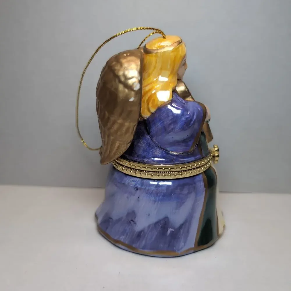 Mr Christmas Tree Ornaments‎ Music Box Trinket Santa Angel WORKS